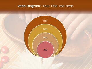 A Person With Their Hands On A Wooden Tray PowerPoint Template