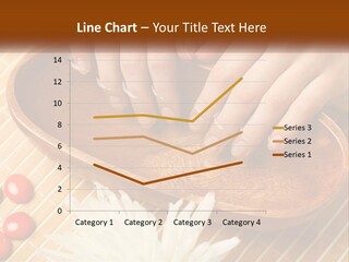 A Person With Their Hands On A Wooden Tray PowerPoint Template
