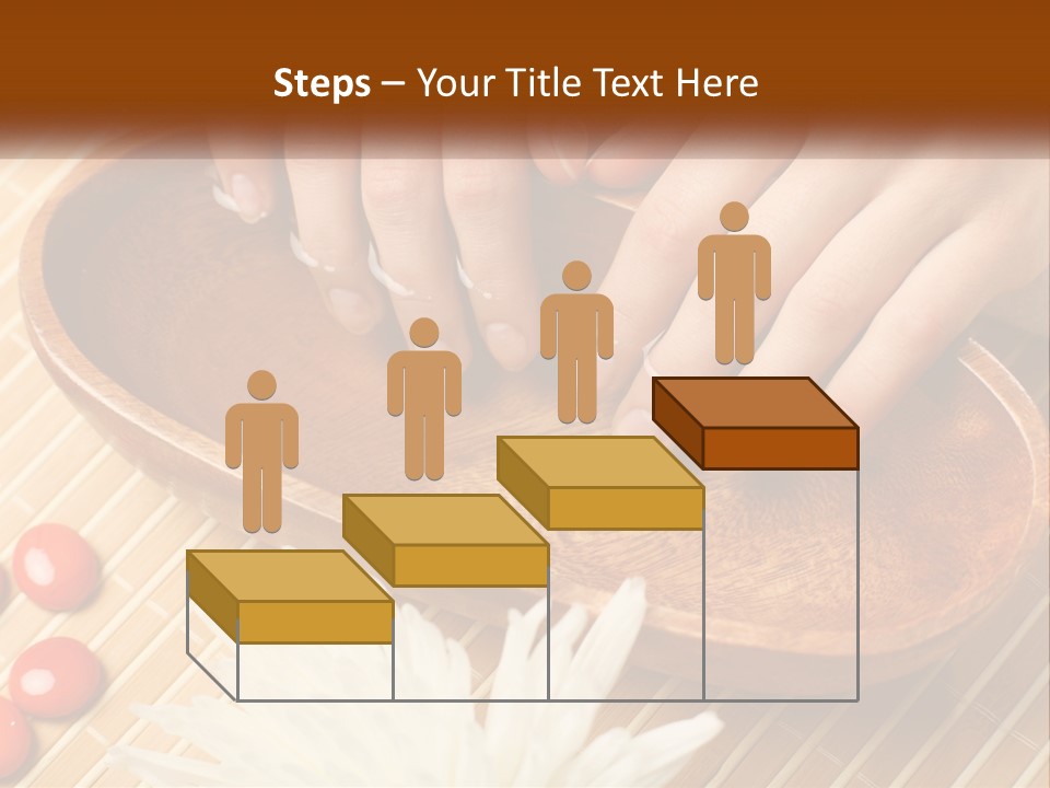 A Person With Their Hands On A Wooden Tray PowerPoint Template