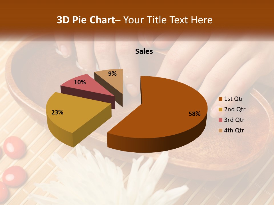 A Person With Their Hands On A Wooden Tray PowerPoint Template