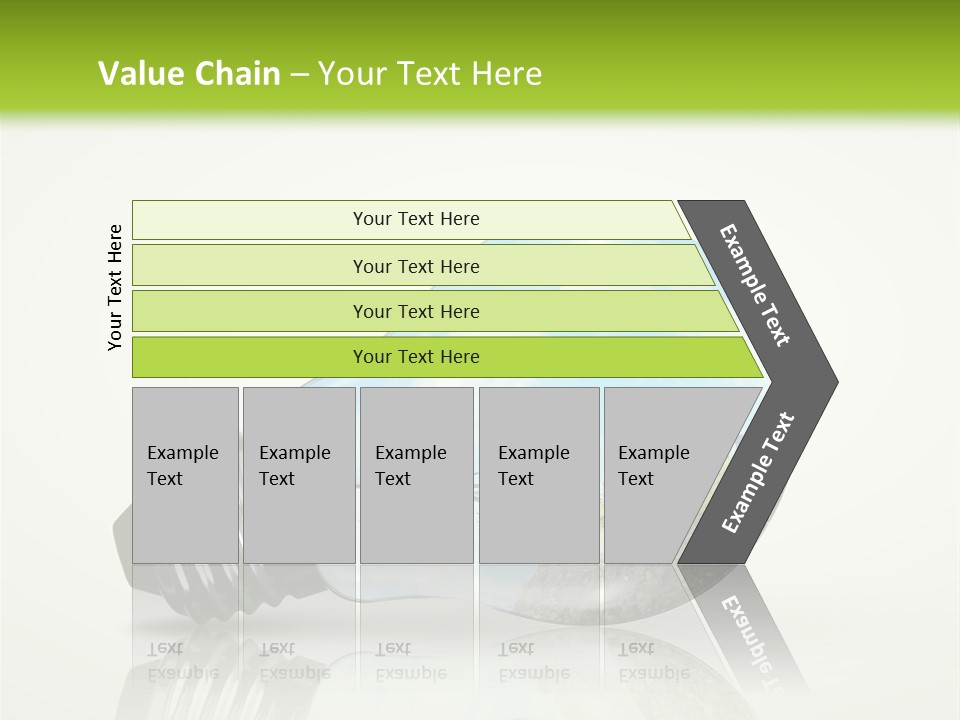 A Light Bulb With A Green Field Inside It PowerPoint Template