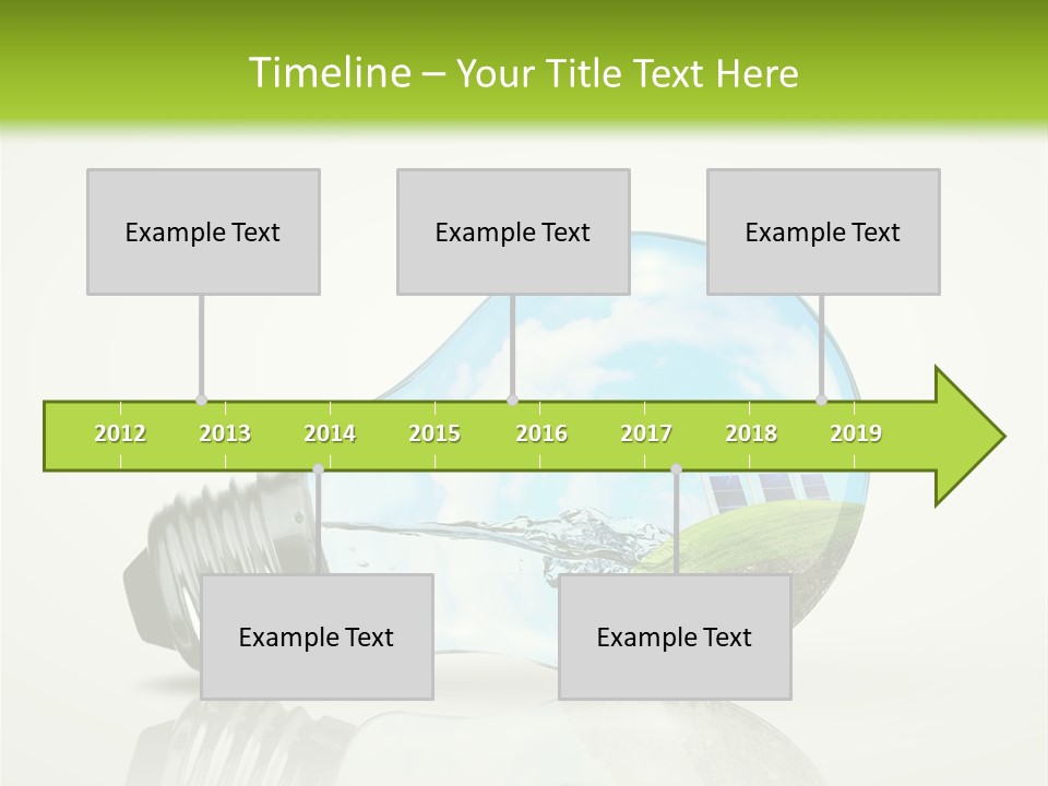 A Light Bulb With A Green Field Inside It PowerPoint Template