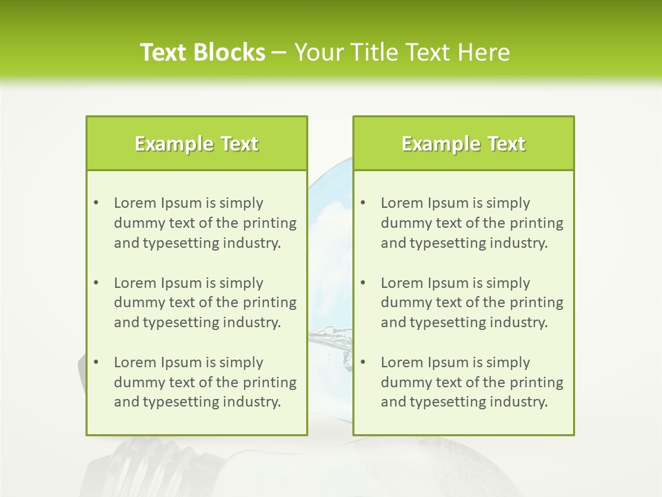 A Light Bulb With A Green Field Inside It PowerPoint Template