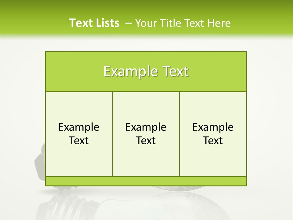A Light Bulb With A Green Field Inside It PowerPoint Template