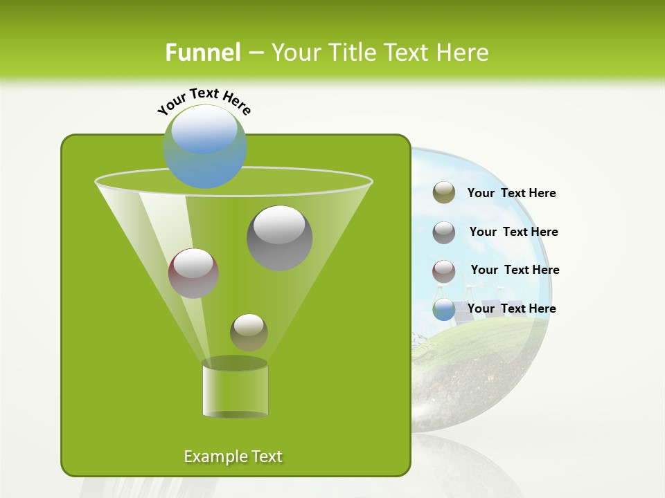 A Light Bulb With A Green Field Inside It PowerPoint Template
