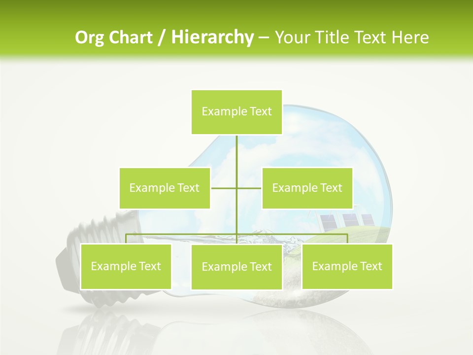 A Light Bulb With A Green Field Inside It PowerPoint Template