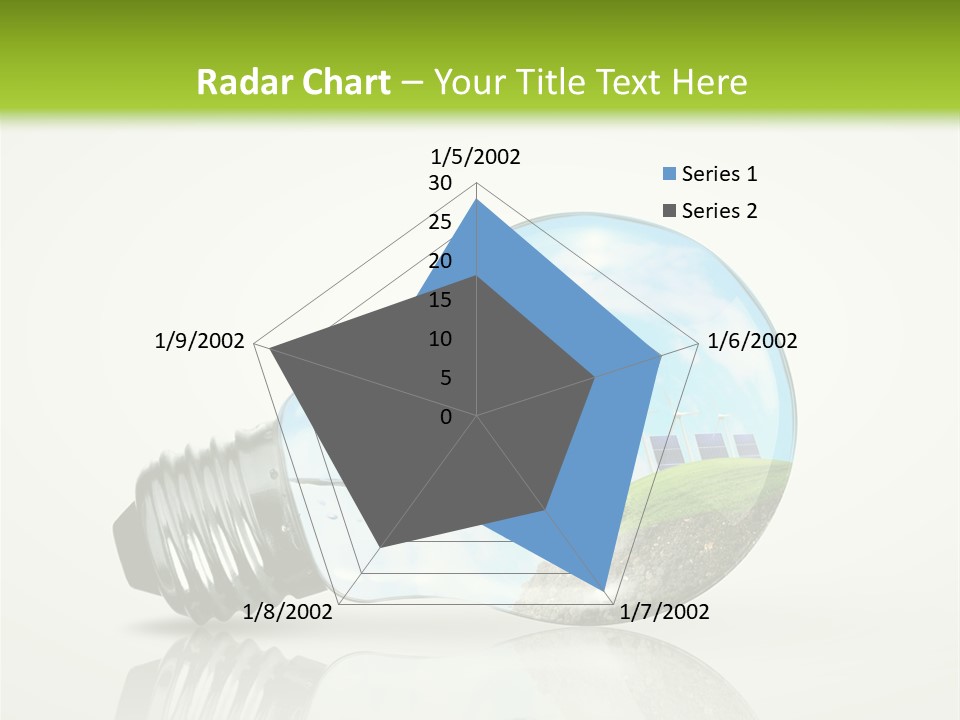 A Light Bulb With A Green Field Inside It PowerPoint Template