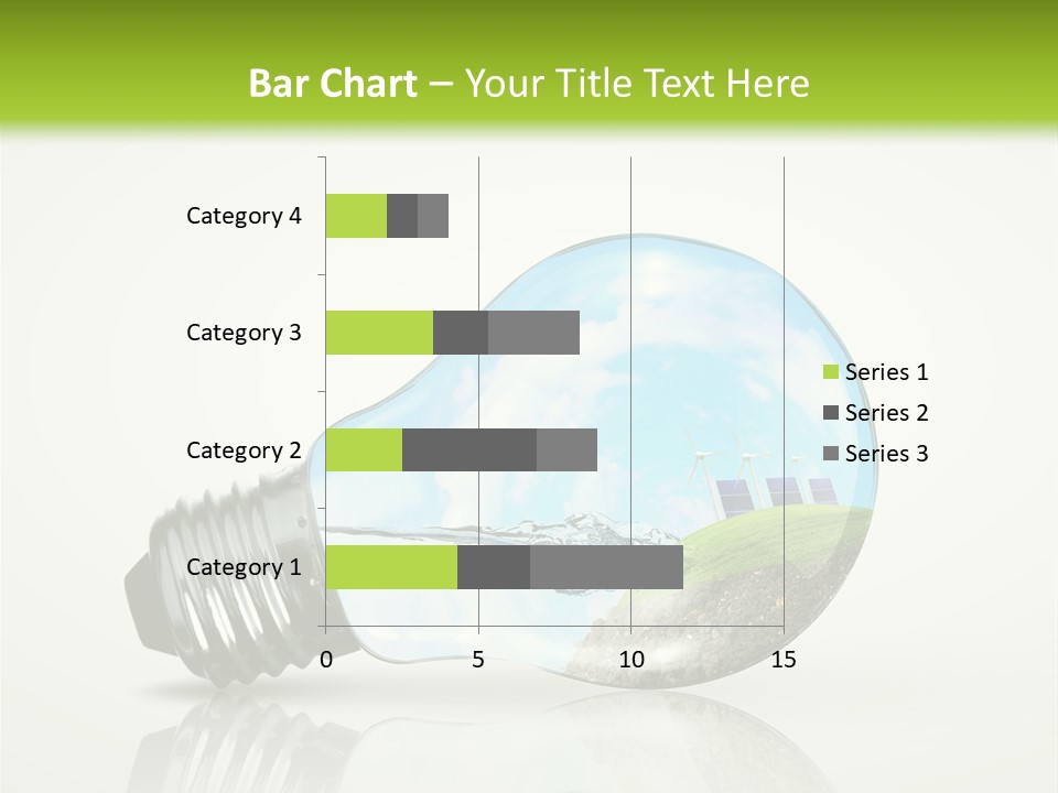 A Light Bulb With A Green Field Inside It PowerPoint Template