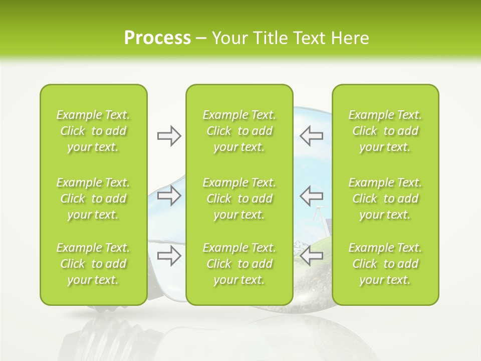 A Light Bulb With A Green Field Inside It PowerPoint Template