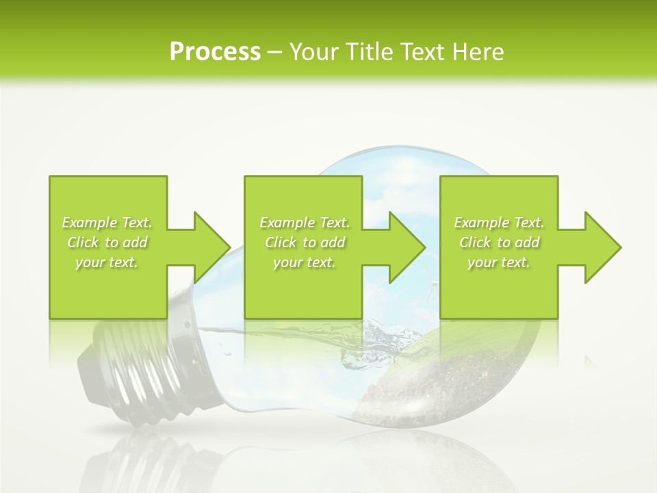 A Light Bulb With A Green Field Inside It PowerPoint Template