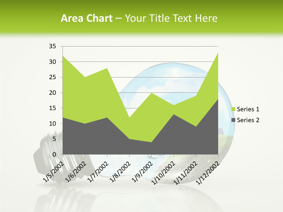A Light Bulb With A Green Field Inside It PowerPoint Template