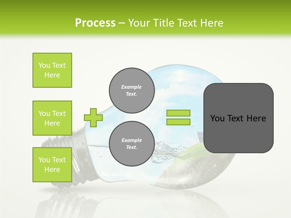 A Light Bulb With A Green Field Inside It PowerPoint Template