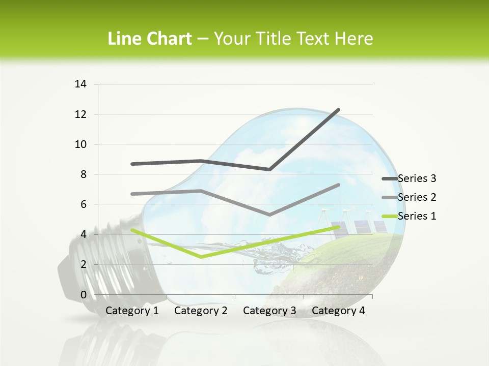 A Light Bulb With A Green Field Inside It PowerPoint Template