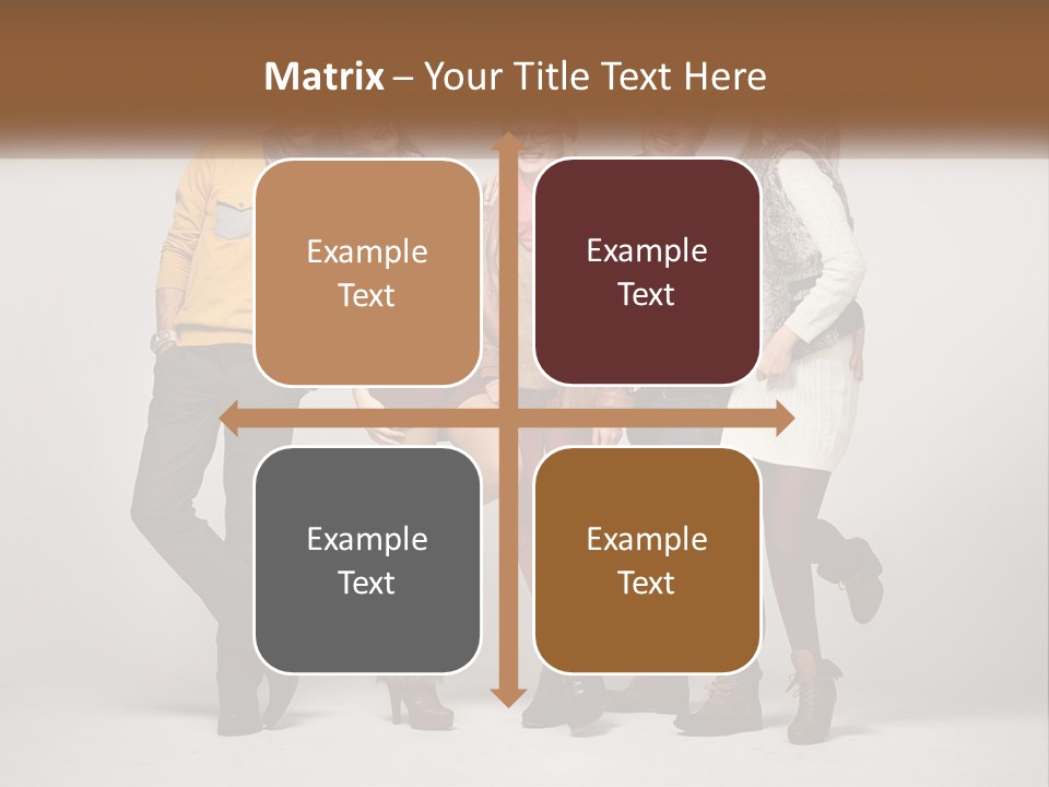 A Group Of People Standing Next To Each Other PowerPoint Template