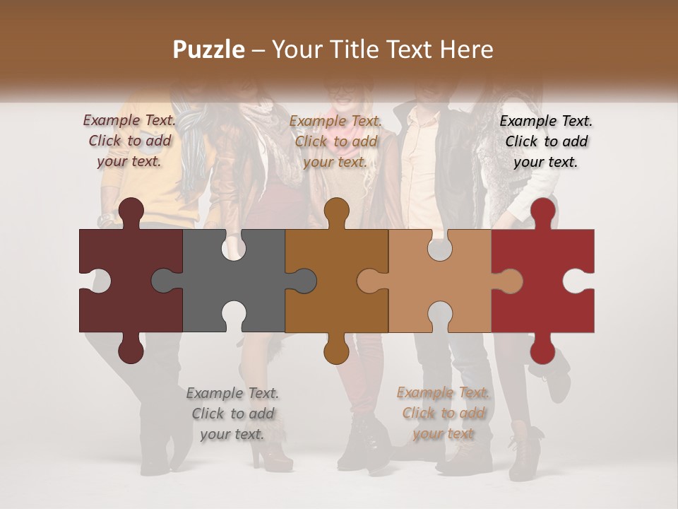 A Group Of People Standing Next To Each Other PowerPoint Template