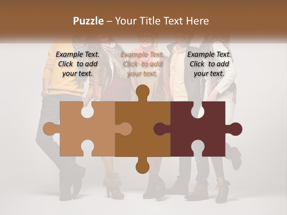 A Group Of People Standing Next To Each Other PowerPoint Template