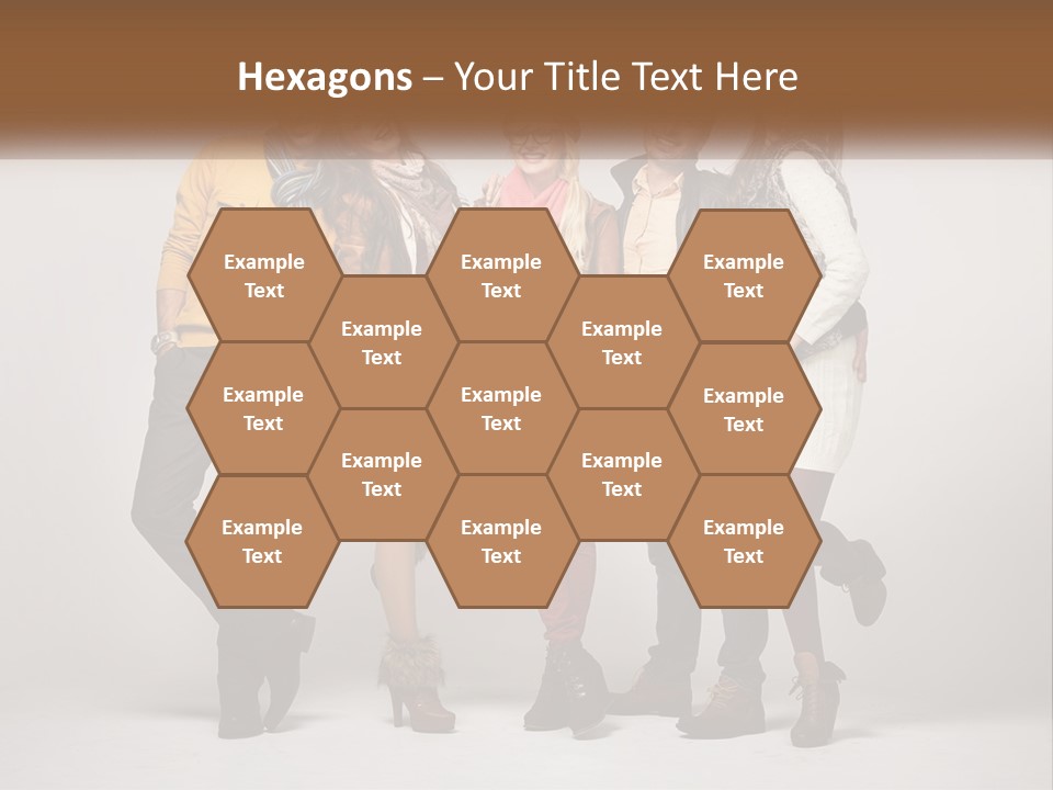 A Group Of People Standing Next To Each Other PowerPoint Template