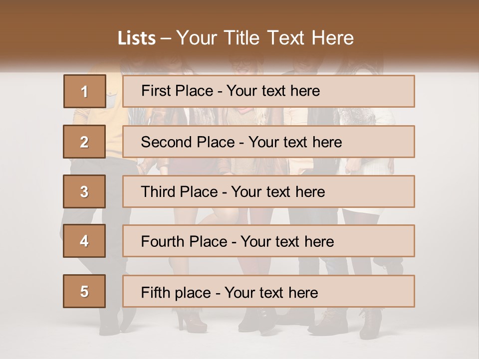 A Group Of People Standing Next To Each Other PowerPoint Template