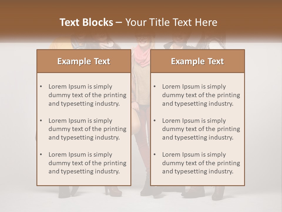 A Group Of People Standing Next To Each Other PowerPoint Template