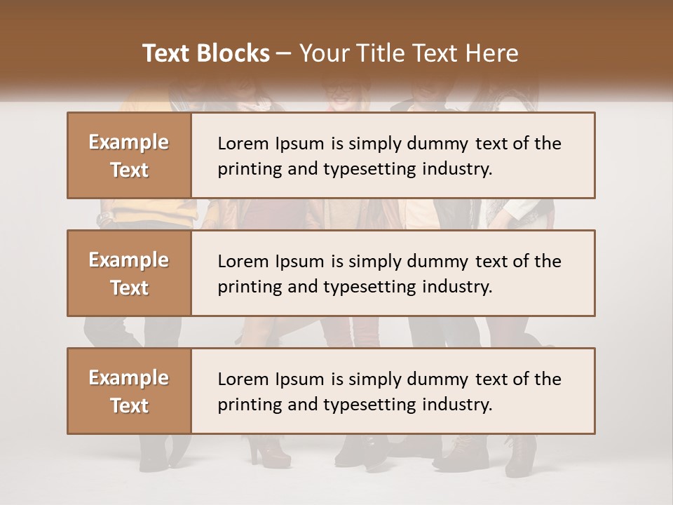 A Group Of People Standing Next To Each Other PowerPoint Template