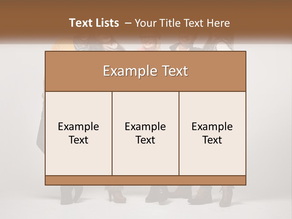 A Group Of People Standing Next To Each Other PowerPoint Template