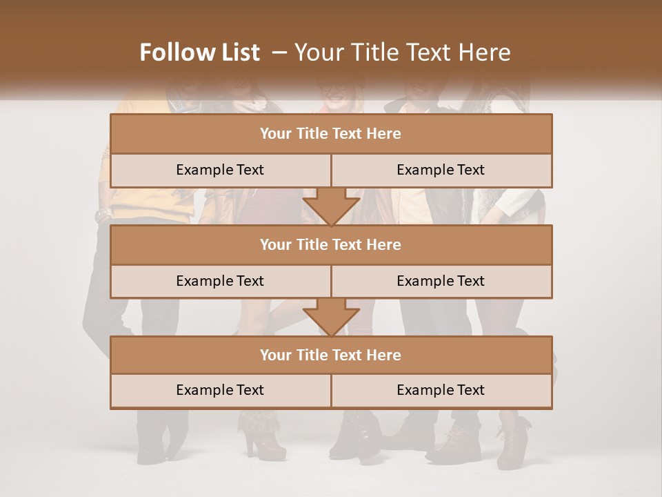 A Group Of People Standing Next To Each Other PowerPoint Template