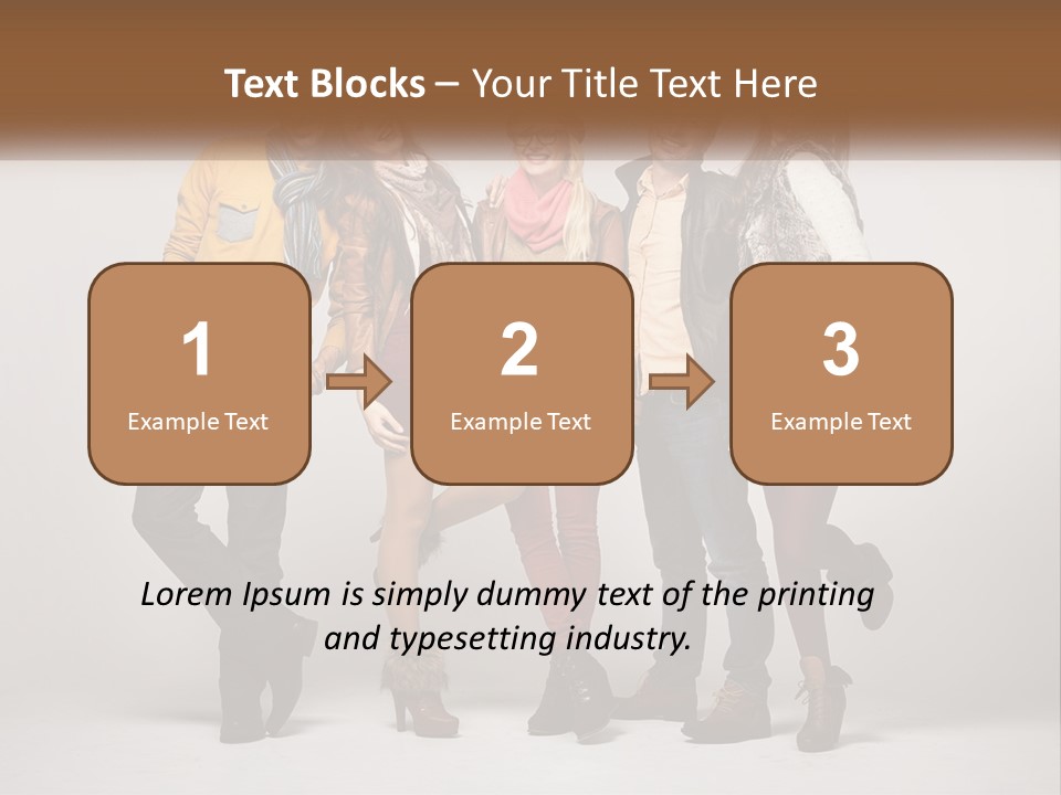 A Group Of People Standing Next To Each Other PowerPoint Template