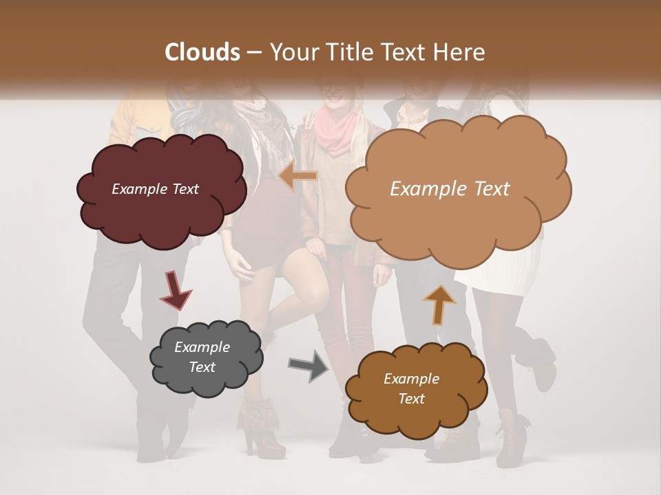 A Group Of People Standing Next To Each Other PowerPoint Template