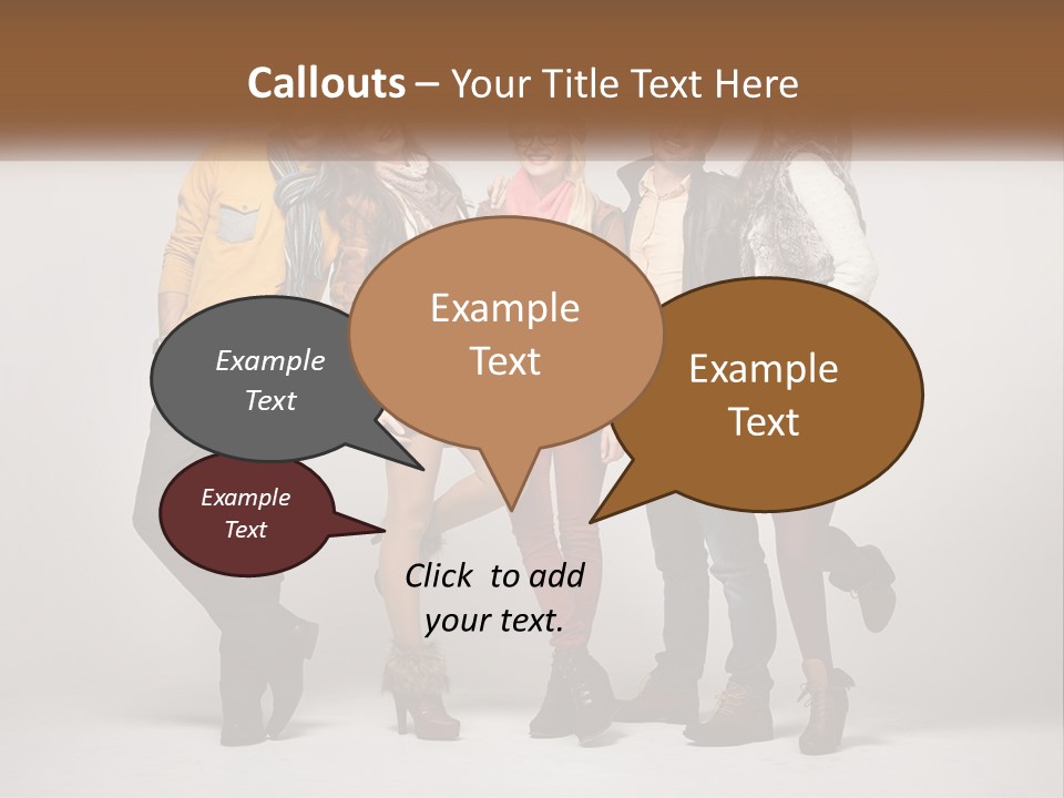 A Group Of People Standing Next To Each Other PowerPoint Template