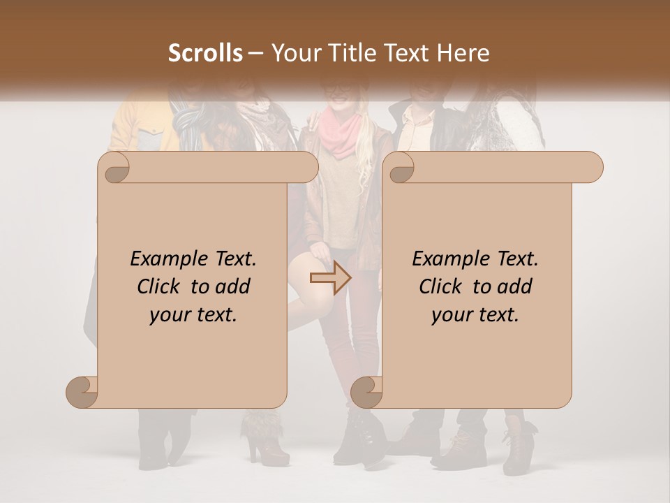 A Group Of People Standing Next To Each Other PowerPoint Template