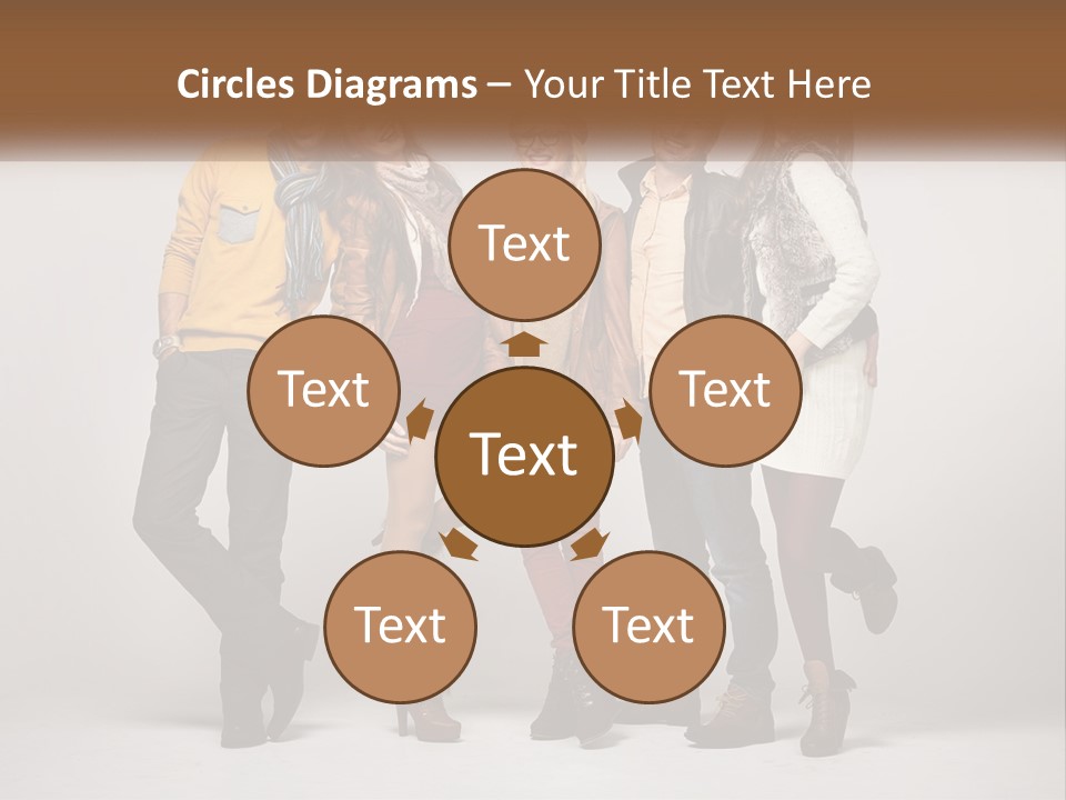 A Group Of People Standing Next To Each Other PowerPoint Template