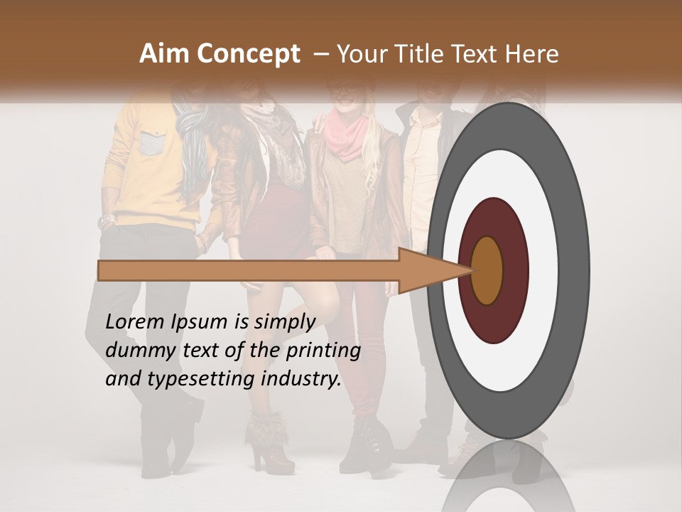 A Group Of People Standing Next To Each Other PowerPoint Template