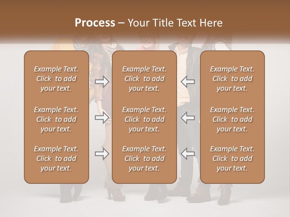 A Group Of People Standing Next To Each Other PowerPoint Template