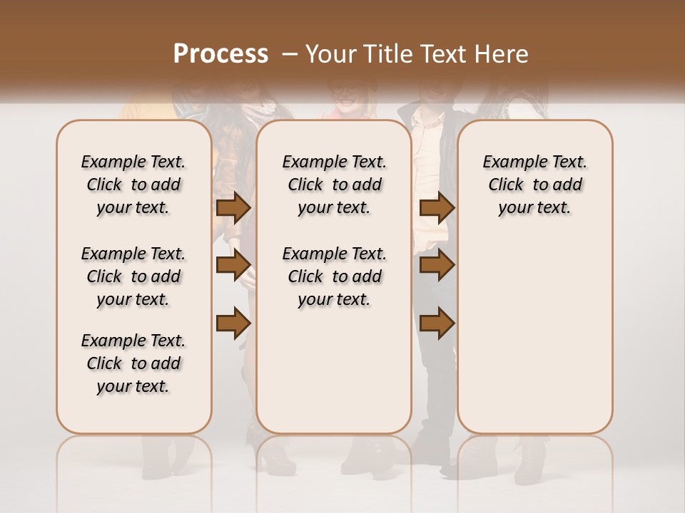 A Group Of People Standing Next To Each Other PowerPoint Template