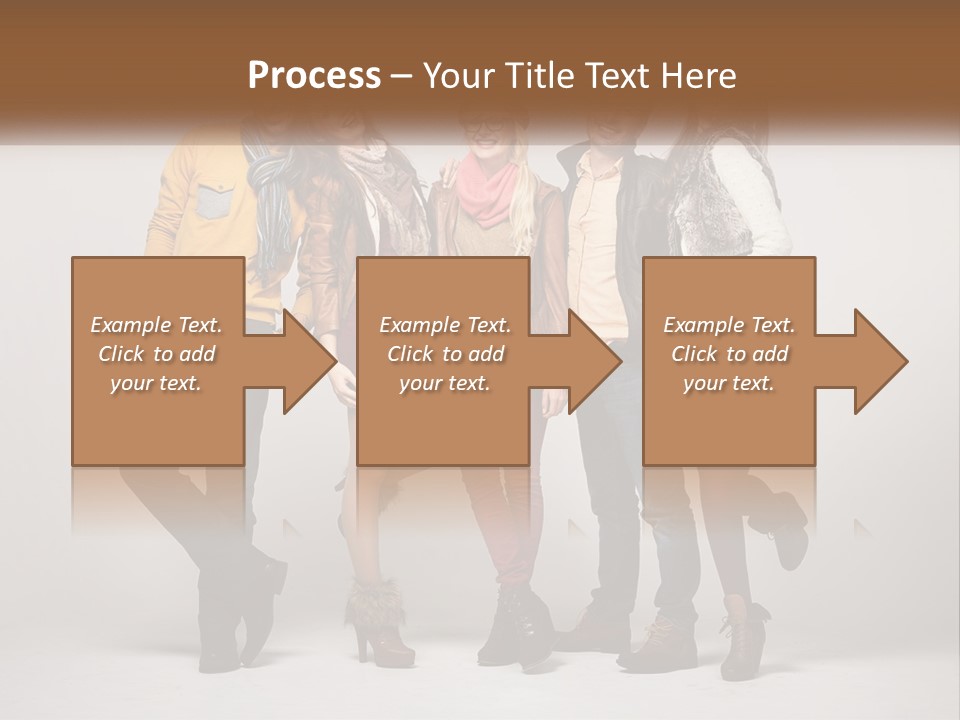 A Group Of People Standing Next To Each Other PowerPoint Template
