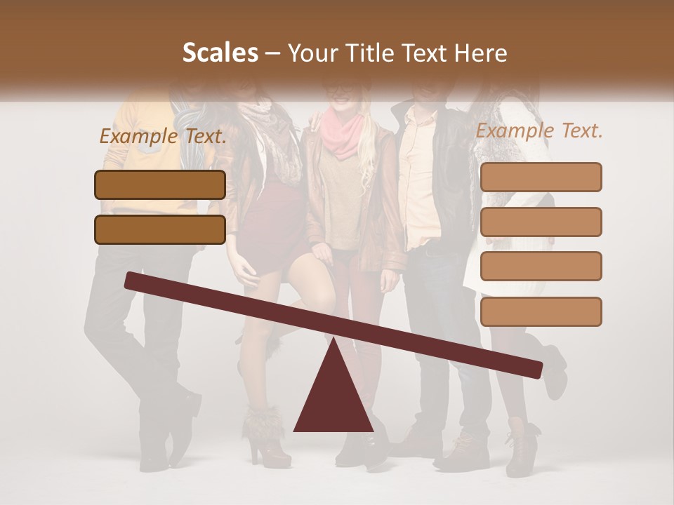 A Group Of People Standing Next To Each Other PowerPoint Template