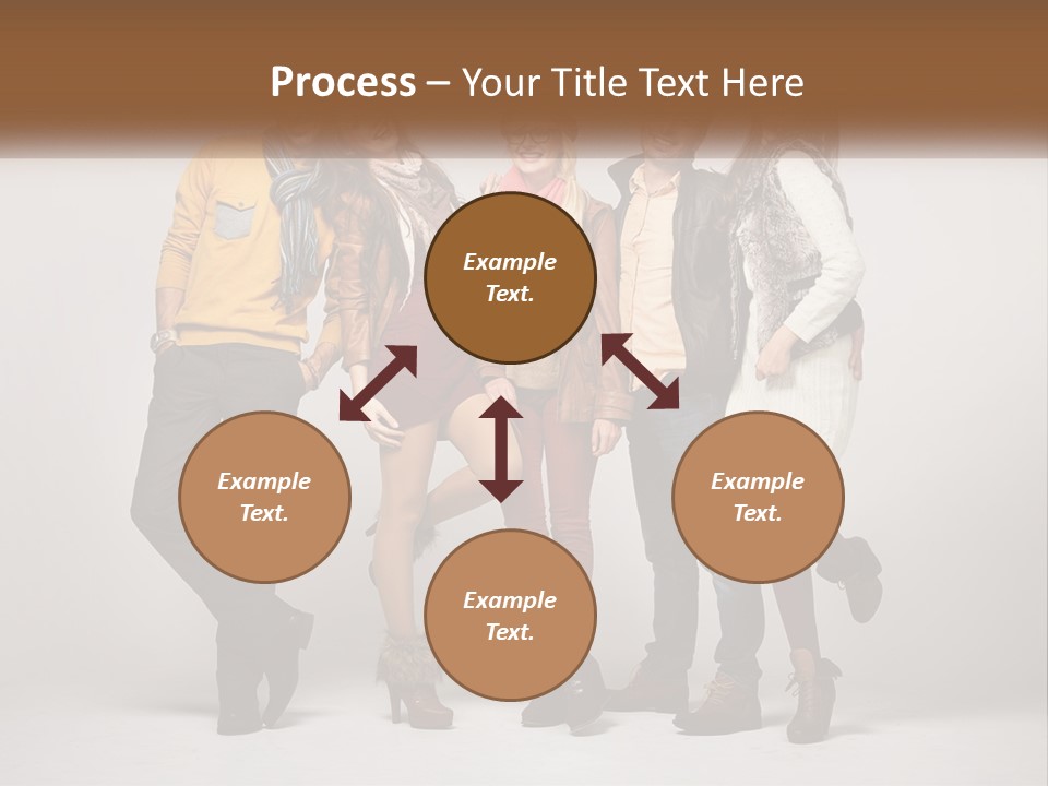 A Group Of People Standing Next To Each Other PowerPoint Template