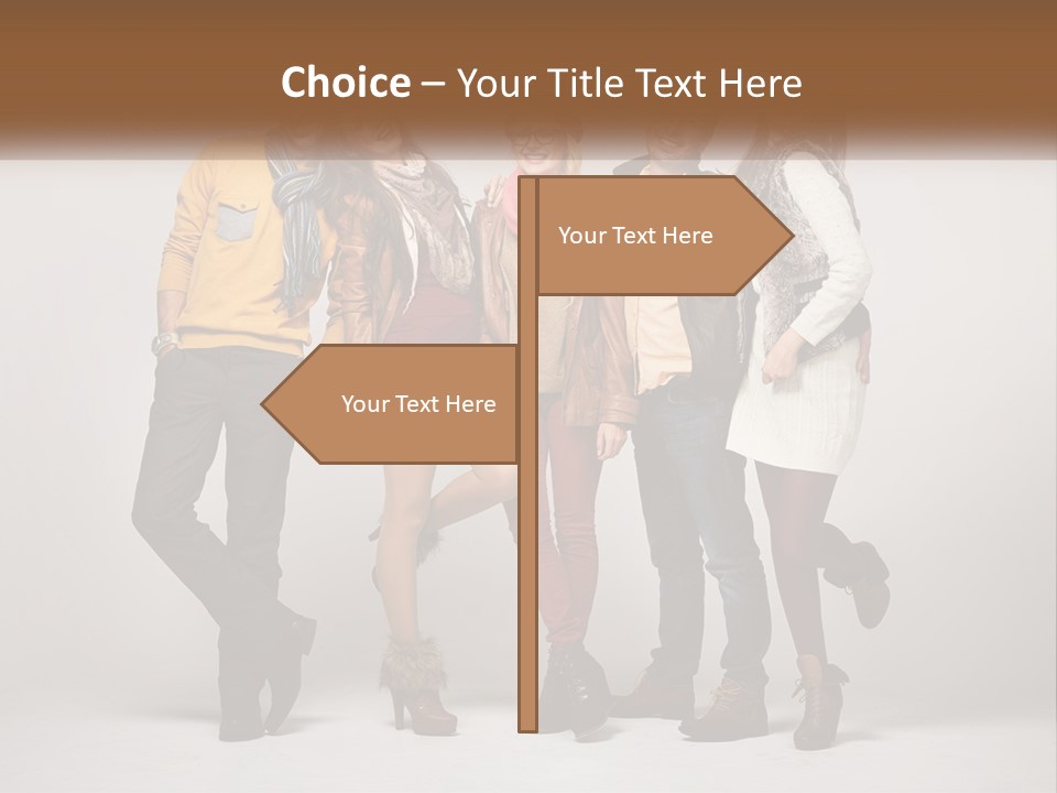 A Group Of People Standing Next To Each Other PowerPoint Template