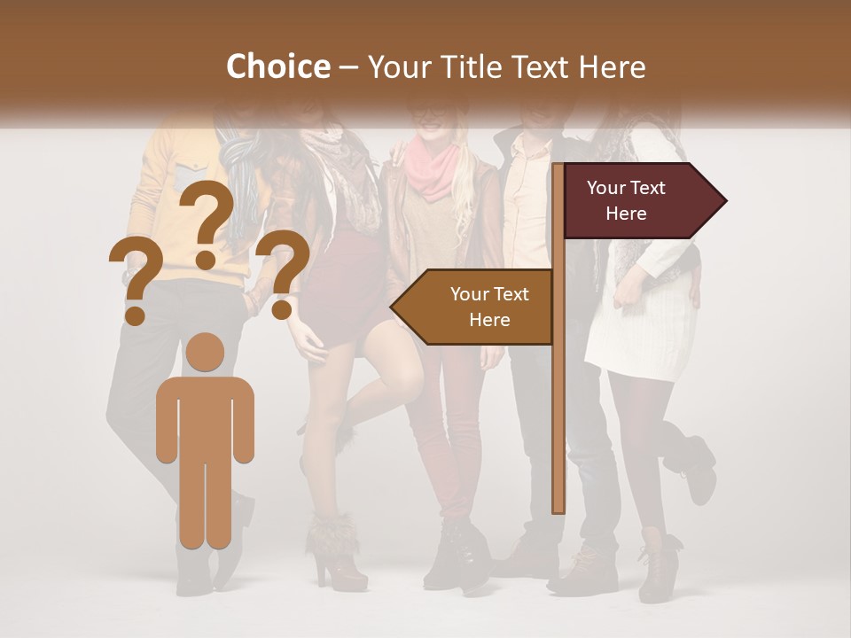 A Group Of People Standing Next To Each Other PowerPoint Template