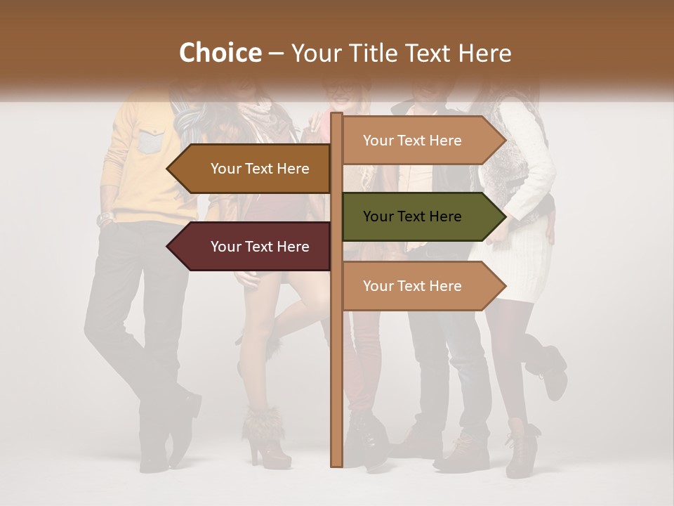 A Group Of People Standing Next To Each Other PowerPoint Template