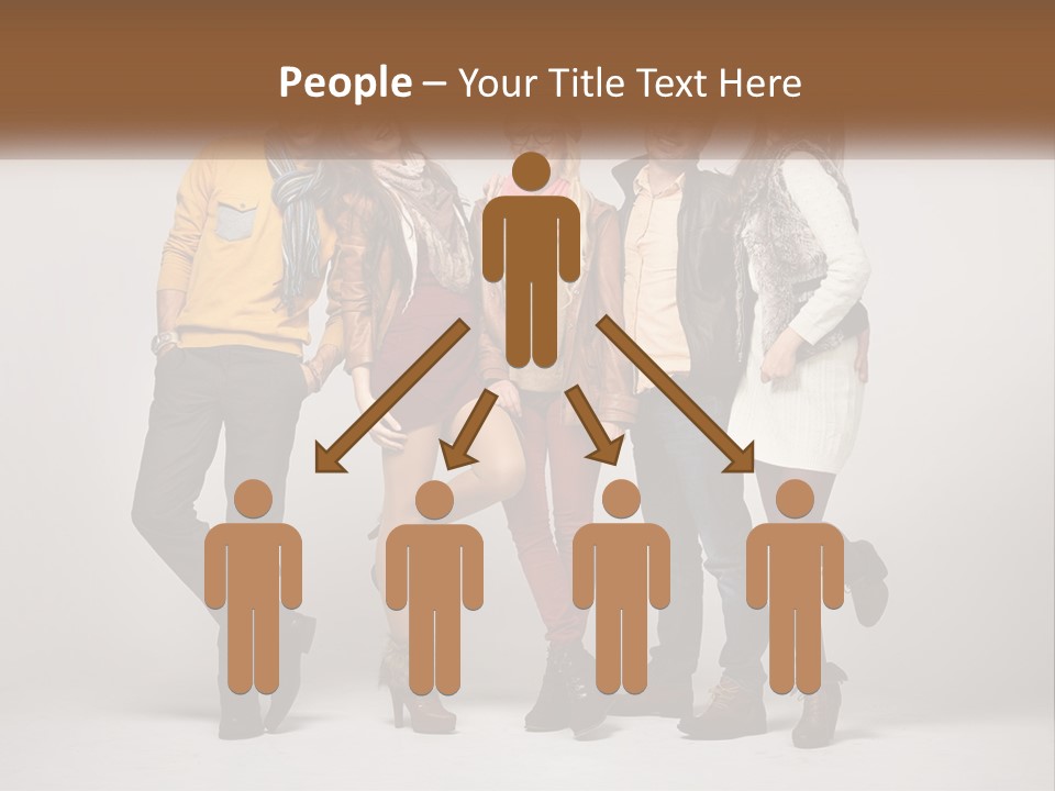 A Group Of People Standing Next To Each Other PowerPoint Template