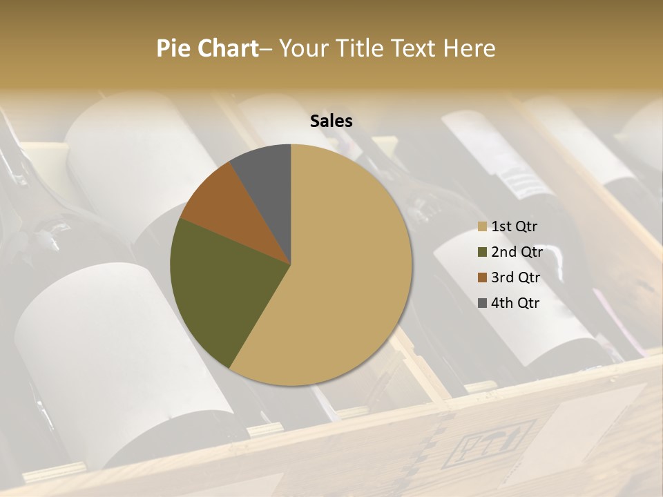 A Wooden Box Filled With Bottles Of Wine PowerPoint Template