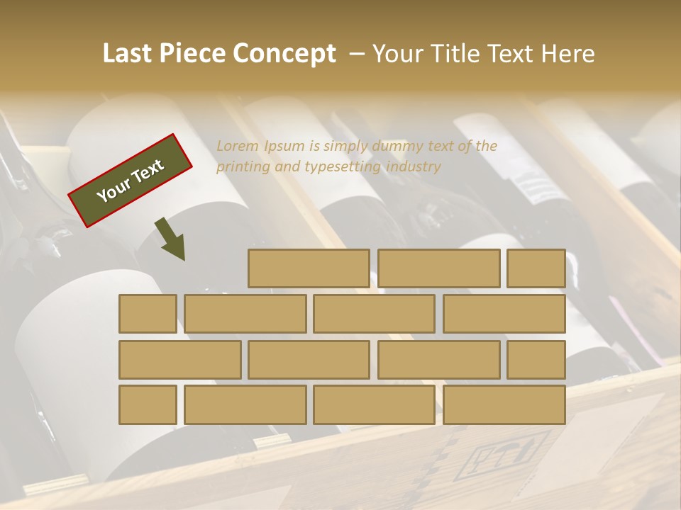 A Wooden Box Filled With Bottles Of Wine PowerPoint Template