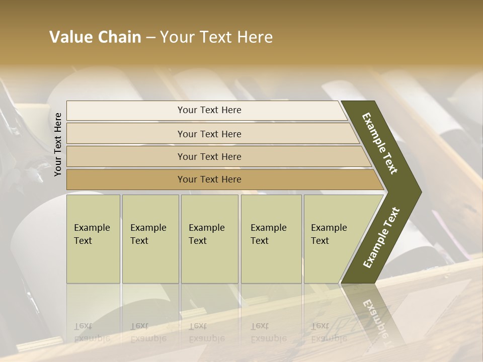A Wooden Box Filled With Bottles Of Wine PowerPoint Template