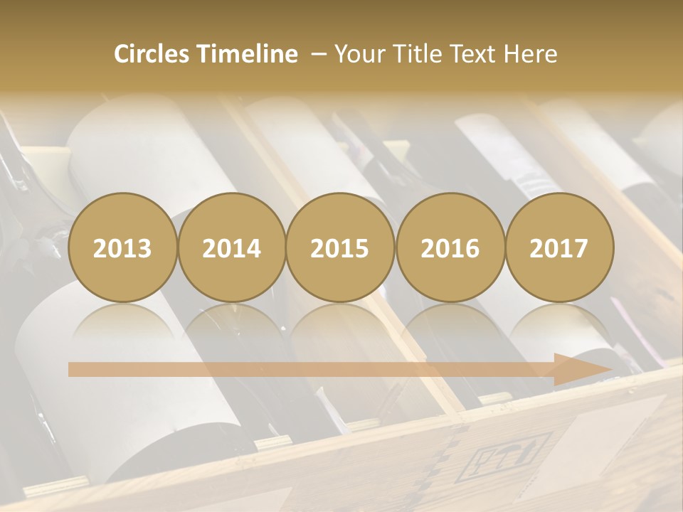 A Wooden Box Filled With Bottles Of Wine PowerPoint Template