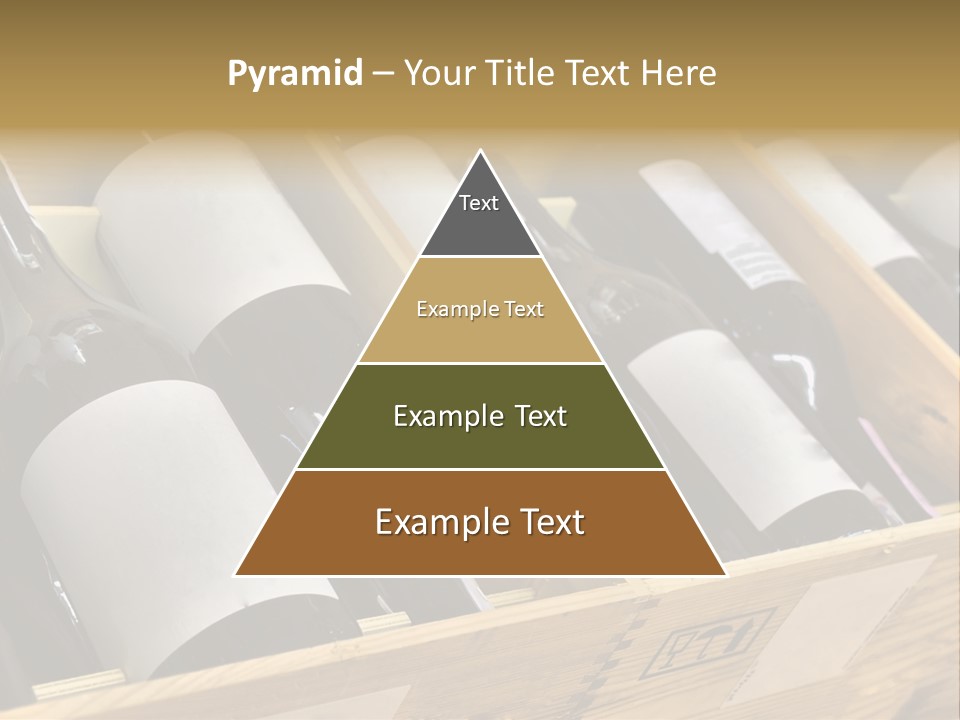 A Wooden Box Filled With Bottles Of Wine PowerPoint Template