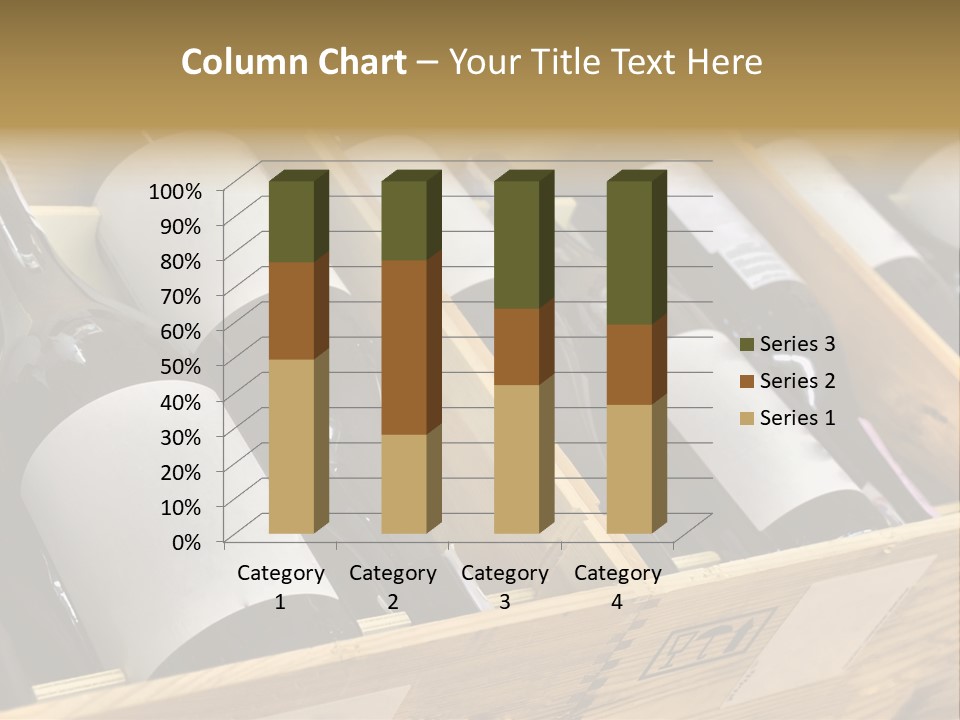 A Wooden Box Filled With Bottles Of Wine PowerPoint Template