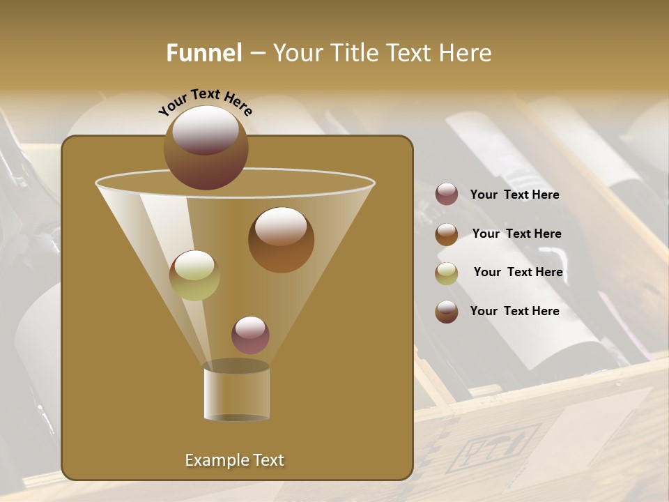 A Wooden Box Filled With Bottles Of Wine PowerPoint Template