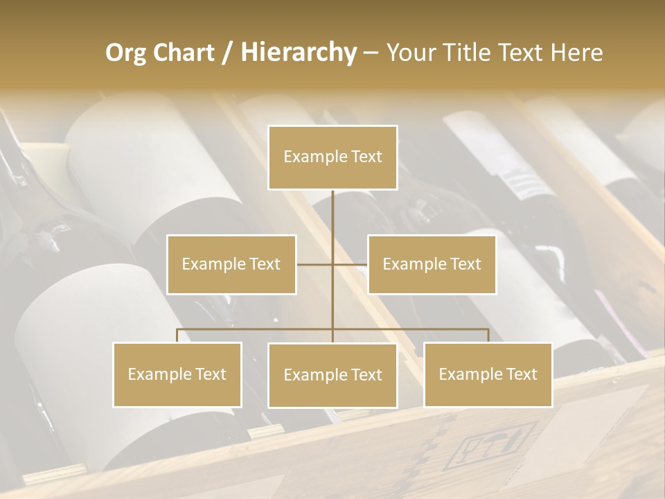 A Wooden Box Filled With Bottles Of Wine PowerPoint Template
