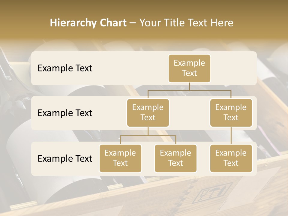 A Wooden Box Filled With Bottles Of Wine PowerPoint Template